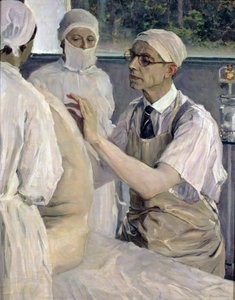 Kirurgi Sergei Sergeevich Yudinin (1891-1954) muotokuva 1933